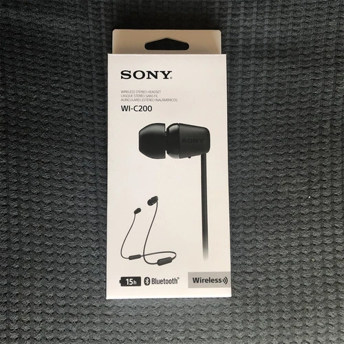 Sony WI-C200 Wireless In-Ear Headphones - Black New Original