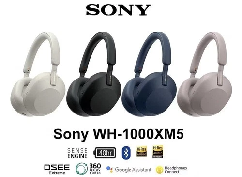 Sony WH-1000XM5 Premium Wireless Noise Canceling Headphones Multiple Color
