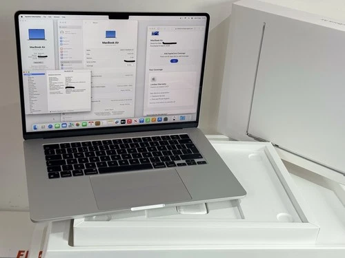 MacBook Air 15" (2024)Apple M3 8core 10c GPU Ram 8GB SSD 512GB Valid apple care