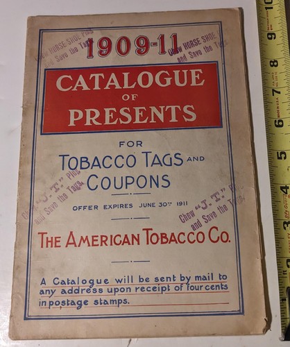 1909-11 American Tobacco Co Catalogue of Presents-mail tags for gifts T-206 era