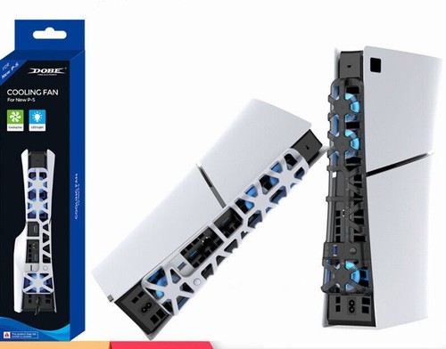 PS5 Slim Console Cooling Fan - TP5-3538 Rear Exhaust with Modern Blue Light