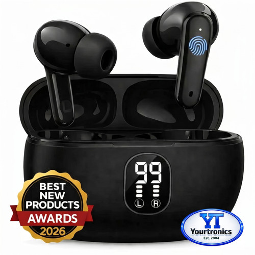 2026 Wireless Bluetooth 5.4 Earbuds Headphones For iPhone Samsung Galaxy Android