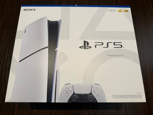 SONY WHITE PS5 PLAYSTATION 5 SLIM BLU-RAY EDITION 1TB 1 TB VIDEO GAME CONSOLE