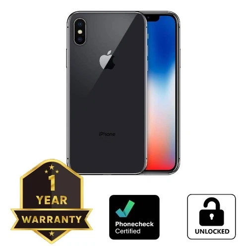 Apple iPhone X - 256 GB - Space Gray (GSM Unlocked) Smartphone - Very Good