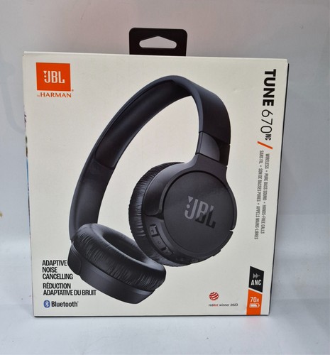 JBL TUNE 670NC Adaptive Noise Cancelling Wireless On-Ear Headphones NEW SEALD