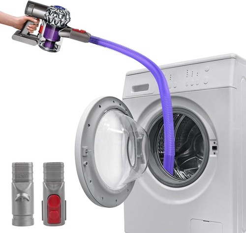 Flexible Tumbler Dryer Lint Vacuum Extension Hose Compatible with Dyson V15 V12