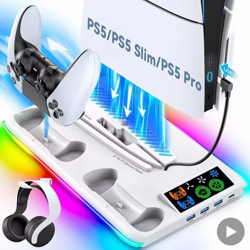 Game Stand For Sony PS5 Console Playstation Play Stations PS 5 Slim Pro Support