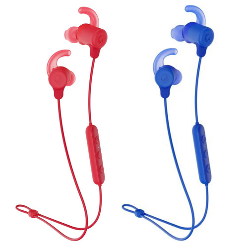 SKULLCANDY JIB+ ACTIVE HEADPHONES WIRELESS IN-EAR BUDS W/ MIC - RED OR BLUE