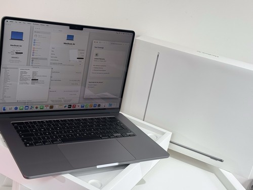 MacBook Air 15" (2024)Apple M3 8core 10c GPU Ram 8GB SSD 512GB Valid apple care