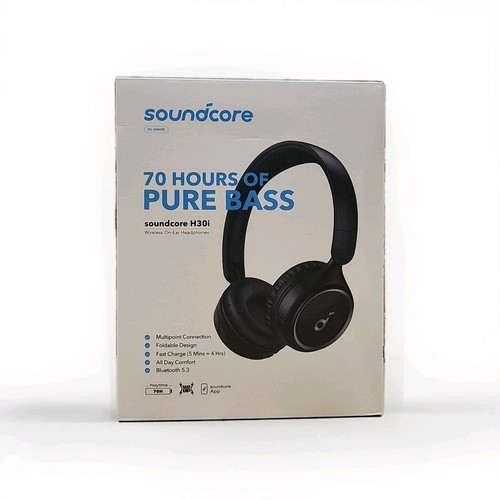 Soundcore by Anker H30i Wireless On-Ear Headphones - Black - 70H Battery