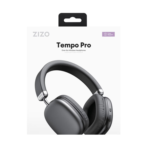 ZIZO Tempo Pro Over-Ear Wireless Headphones-Black