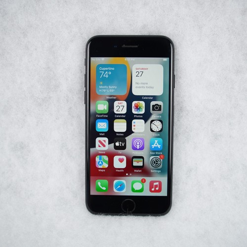Apple iPhone 7 Black 128GB Unlocked 100% Battery Reseted Tested Great Working