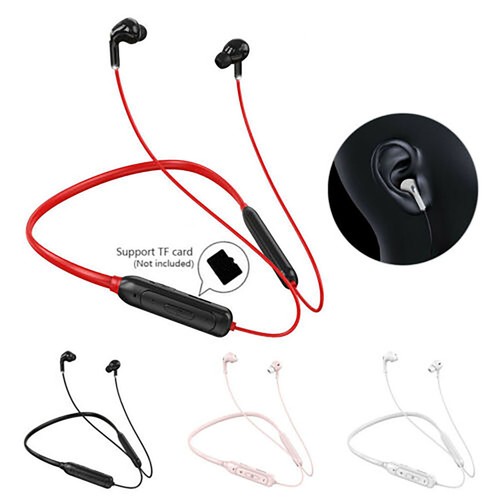 Bluetooth Earphone Wireless Headset Stereo Music Earbuds Noise Canceling Mic