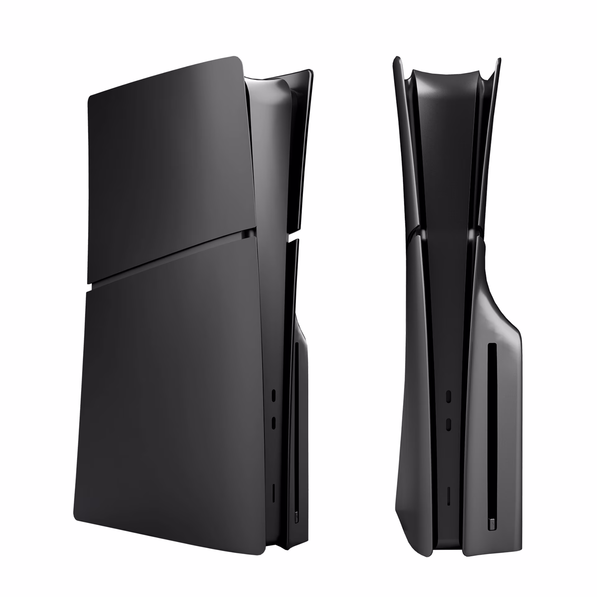 Console Cover Plates for PS5 Slim - Disc Edition & Digital Version,Anti-Scratch Console Replacement Side Faceplate for Playstation 5 Slim,Protective Shell Accessories