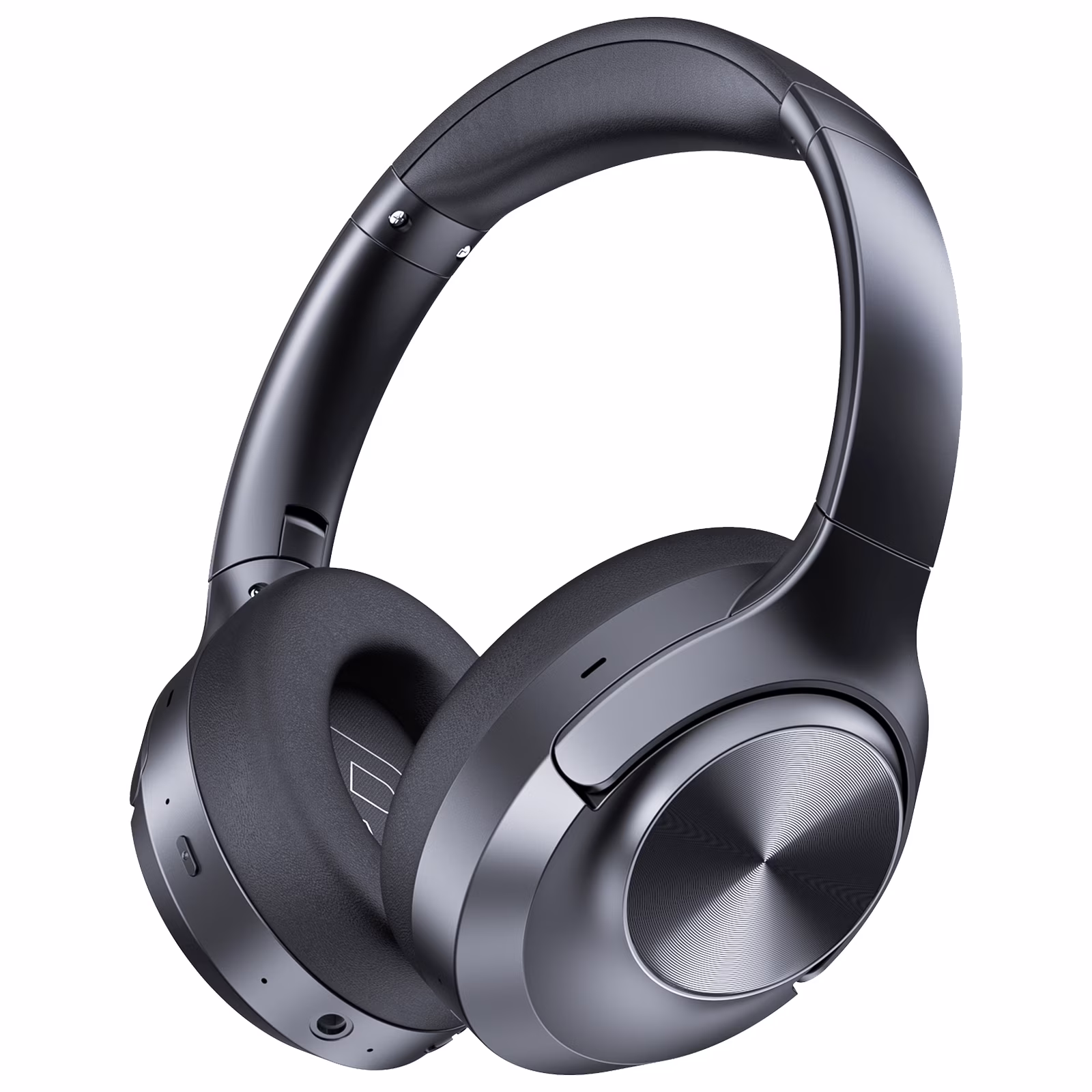 Hybrid Active Noise Cancelling Headphones -56dB with App Control, 6 EQ Modes, 100Hrs Bluetooth Headphones, Bass Boosted by 95%, Transparency/Game Mode, BT 6.0 Over Ear Headphones for Office PC