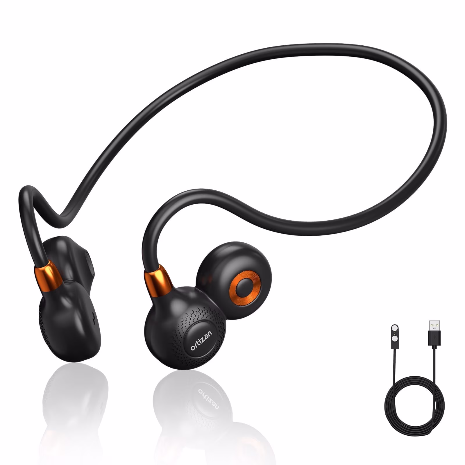 Open Ear Headphones, Bluetooth 5.3 Wireless Sport Earbuds, IPX6 Waterproof 19g Lightweight Running Headphones