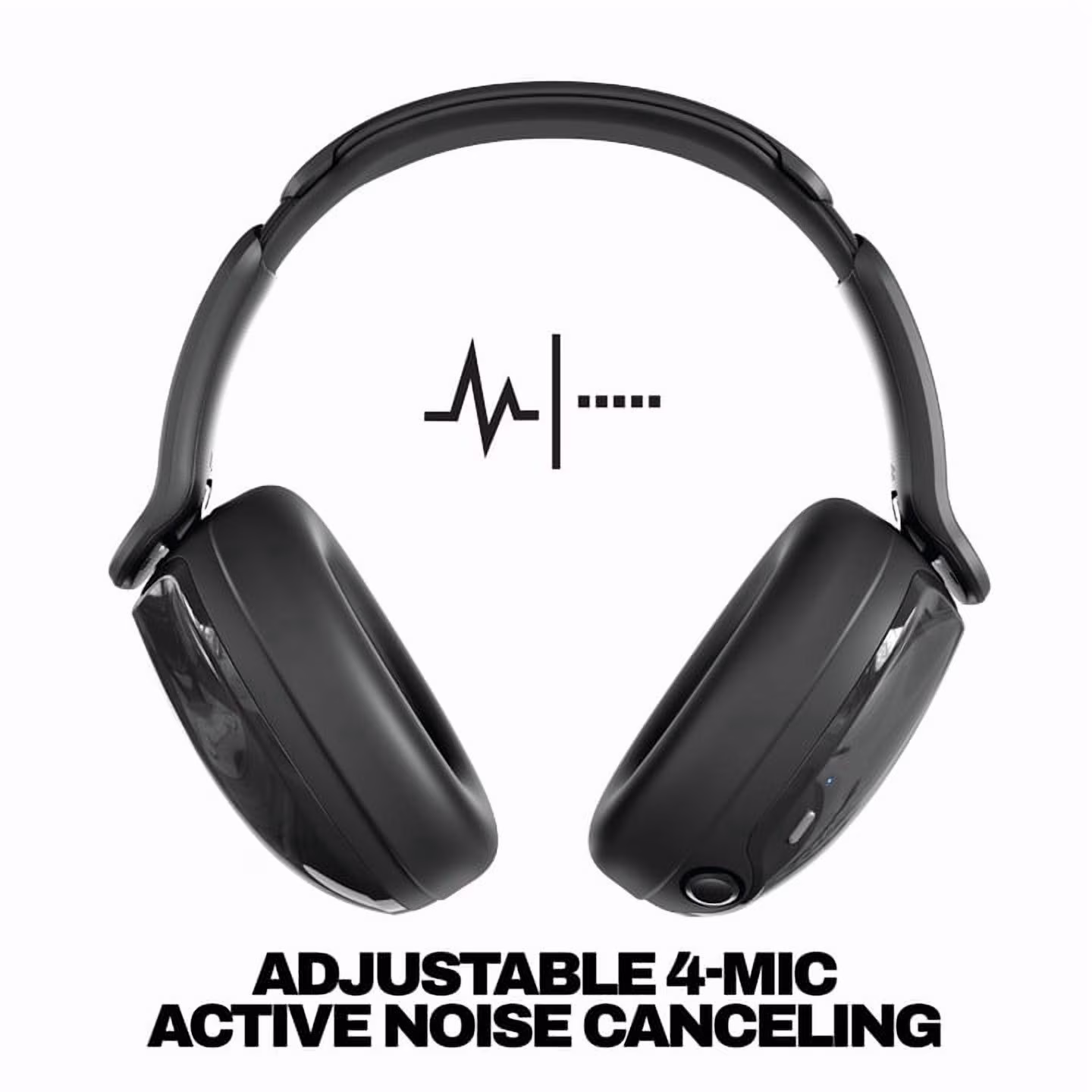 Skullcandy Hesh 540 ANC Wireless over-Ear Headphones with Active Noise Canceling, True Black