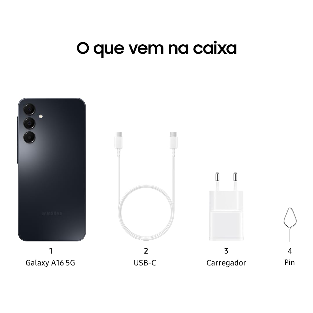 Galaxy A16 4G Dual SIM (128GB, 2025) 6.7" 90Hz AMOLED, Splash Resistant, 8Core, 50MP Camera (Factory Unlocked International Model for GSM, Global) A165M/DS (25W Fast Charger Bundle, Black) thumbnail 21