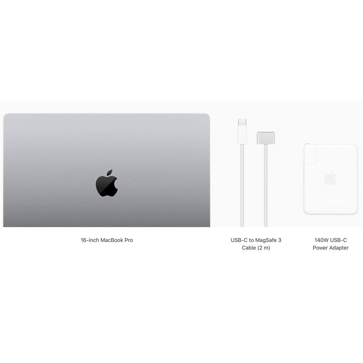 2021 Apple MacBook Pro (16-inch, M1 Pro chip with 10‑core CPU and 16‑core GPU, 16GB RAM, 1TB SSD) - Silver thumbnail 5