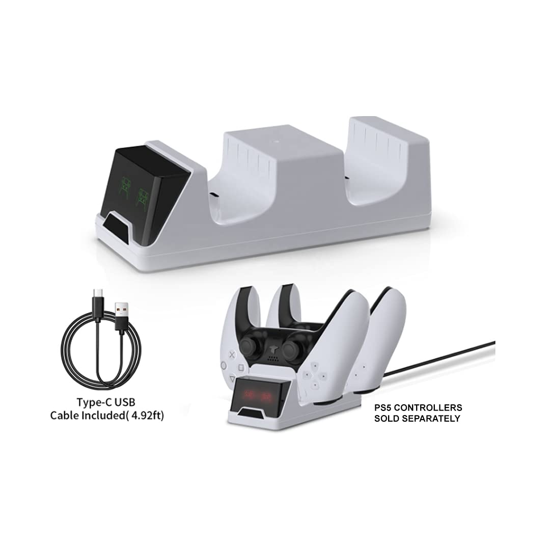 PlayStation 5 Slim Digital Edition Fortnite Flowering Chaos Bundle and Mytrix Controller Charger - White, Slim PS5 825GB PCIe SSD Gaming Console thumbnail 15