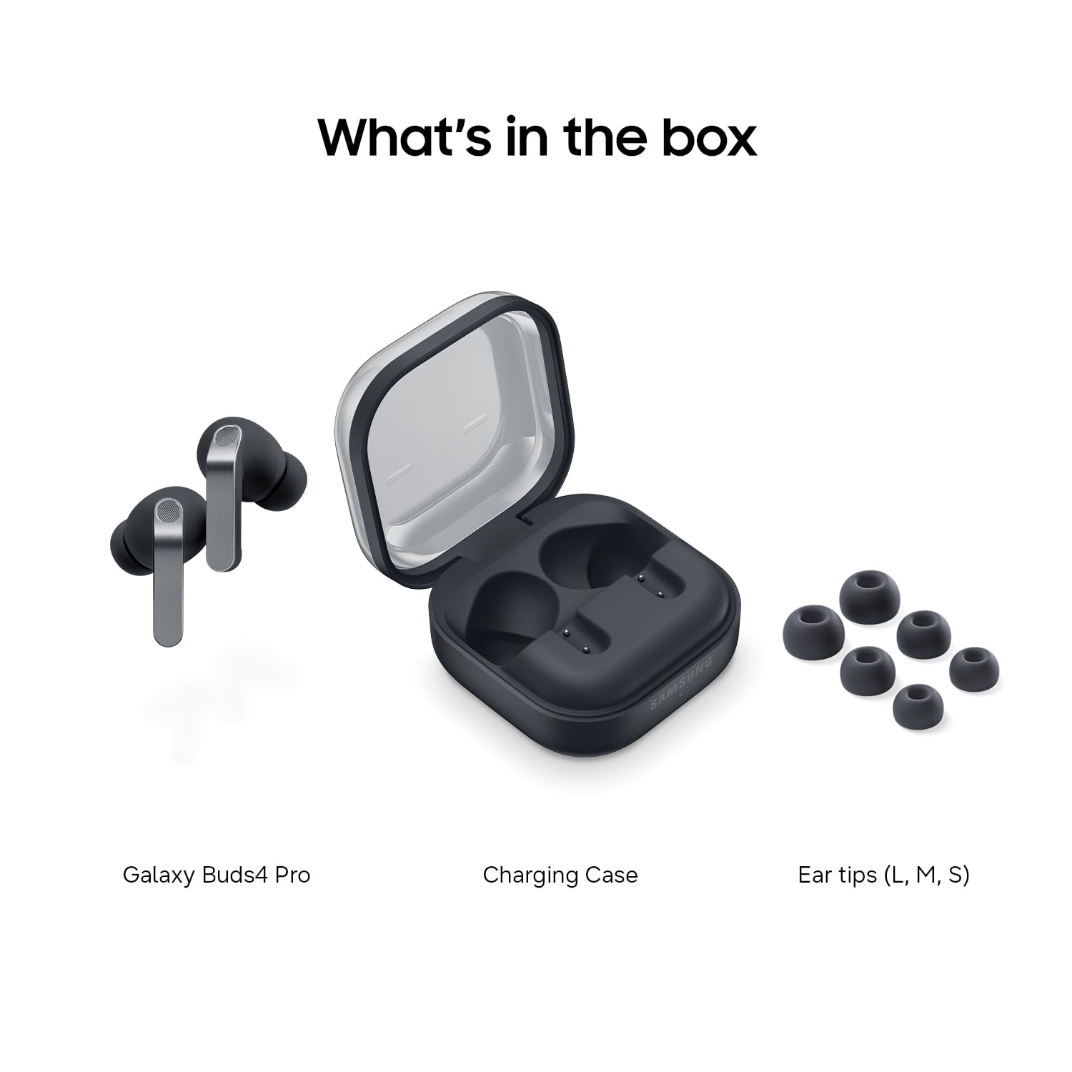 Galaxy Buds 4 Pro (2026) AI True Wireless Bluetooth Earbuds, Hi-Res Audio, 2-Way Speaker, ANC 2.0, Optimized Comfort, IP57, Live Translation, Black [US Version, 2 Yr Warranty] thumbnail 19