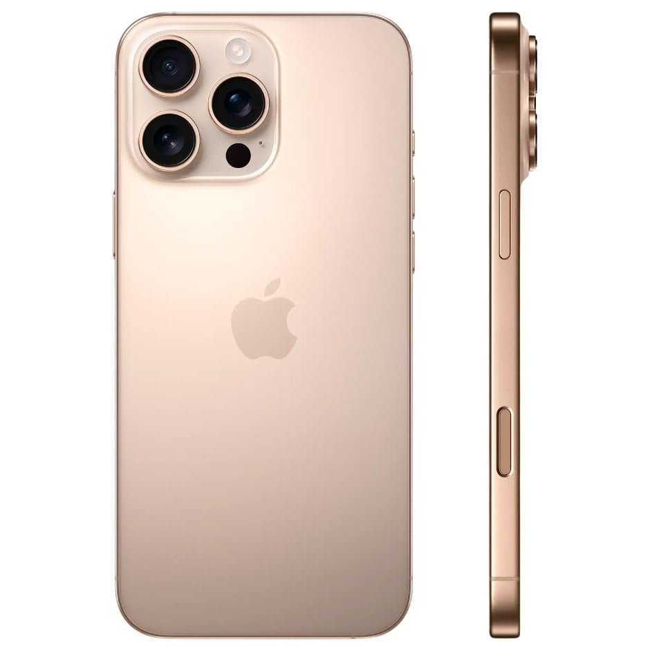 Apple iPhone 16 Pro, 128GB, Desert Titanium - Unlocked (Renewed) thumbnail 3