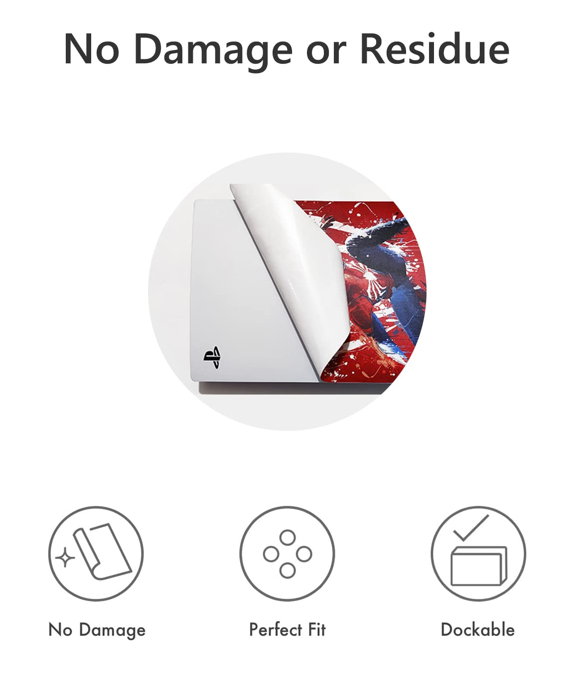 Skin Compatible with Slim Disc PS5 - Slim Disc Edition Console and Controller Accessories Cover Skins Controller Skin Gift for Console Full Set Skin Red thumbnail 9