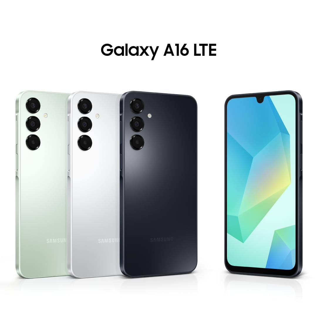 Galaxy A16 4G Dual SIM (128GB, 2025) 6.7" 90Hz AMOLED, Splash Resistant, 8Core, 50MP Camera (Factory Unlocked International Model for GSM, Global) A165M/DS (25W Fast Charger Bundle, Black) thumbnail 3