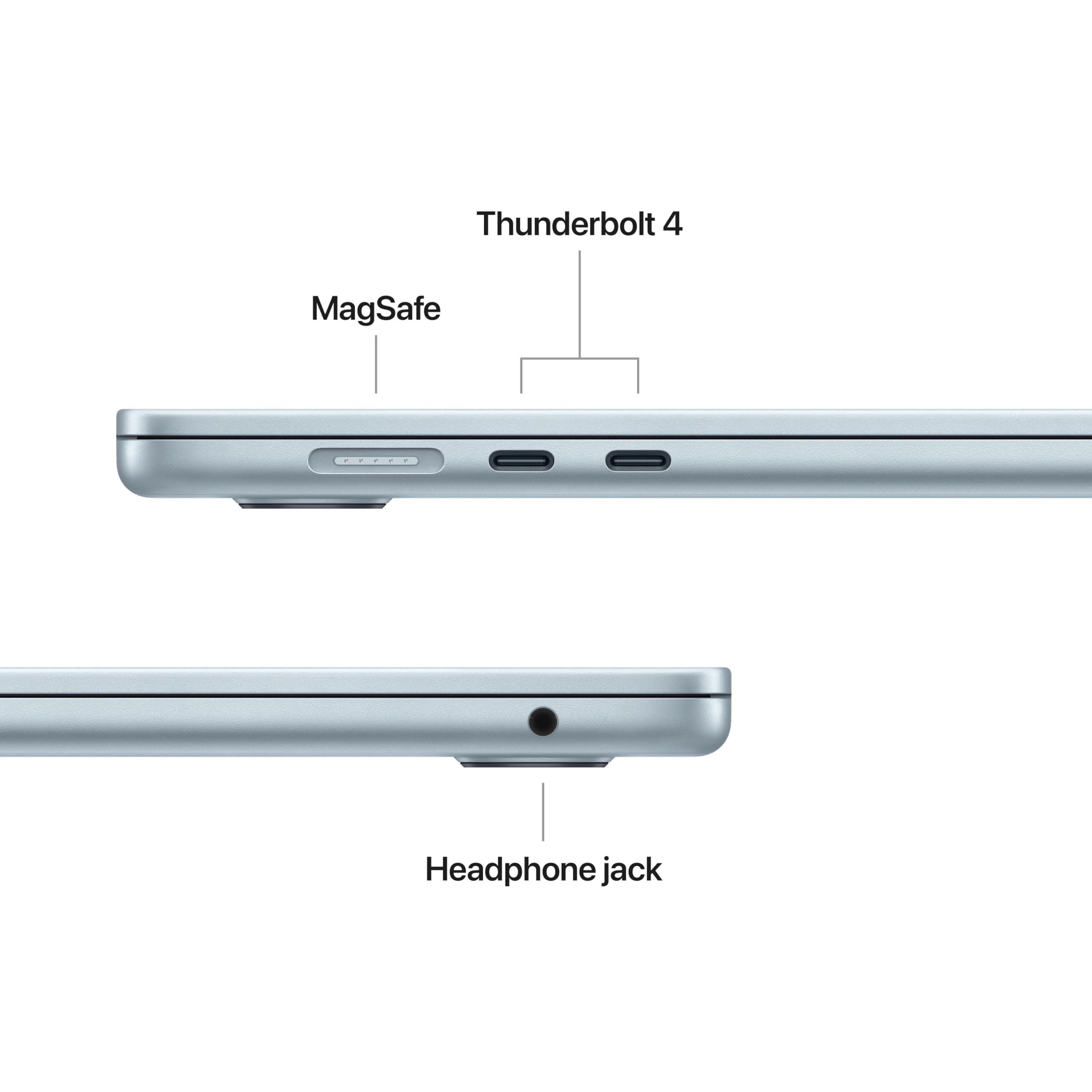2026 MacBook Air 15-inch Laptop with M5 chip: Built for AI, 15.3-inch Liquid Retina Display, 16GB Unified Memory, 1TB SSD, 12MP Center Stage Camera, Touch ID, Wi-Fi 7; Sky Blue thumbnail 11