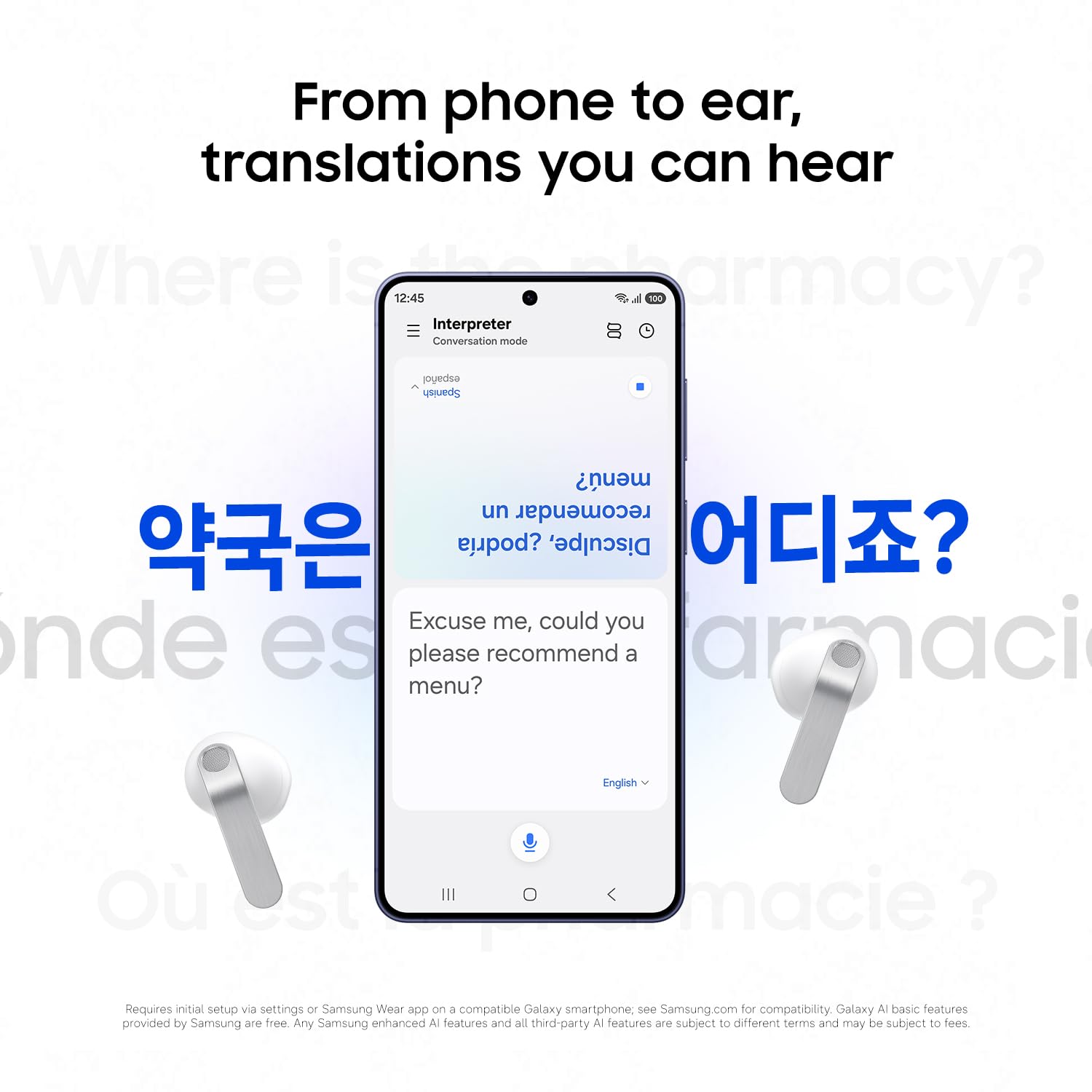Galaxy Buds 4 Pro (2026) AI True Wireless Bluetooth Earbuds, Hi-Res Audio, 2-Way Speaker, ANC 2.0, Optimized Comfort, IP57, Live Translation, Black [US Version, 2 Yr Warranty] thumbnail 15