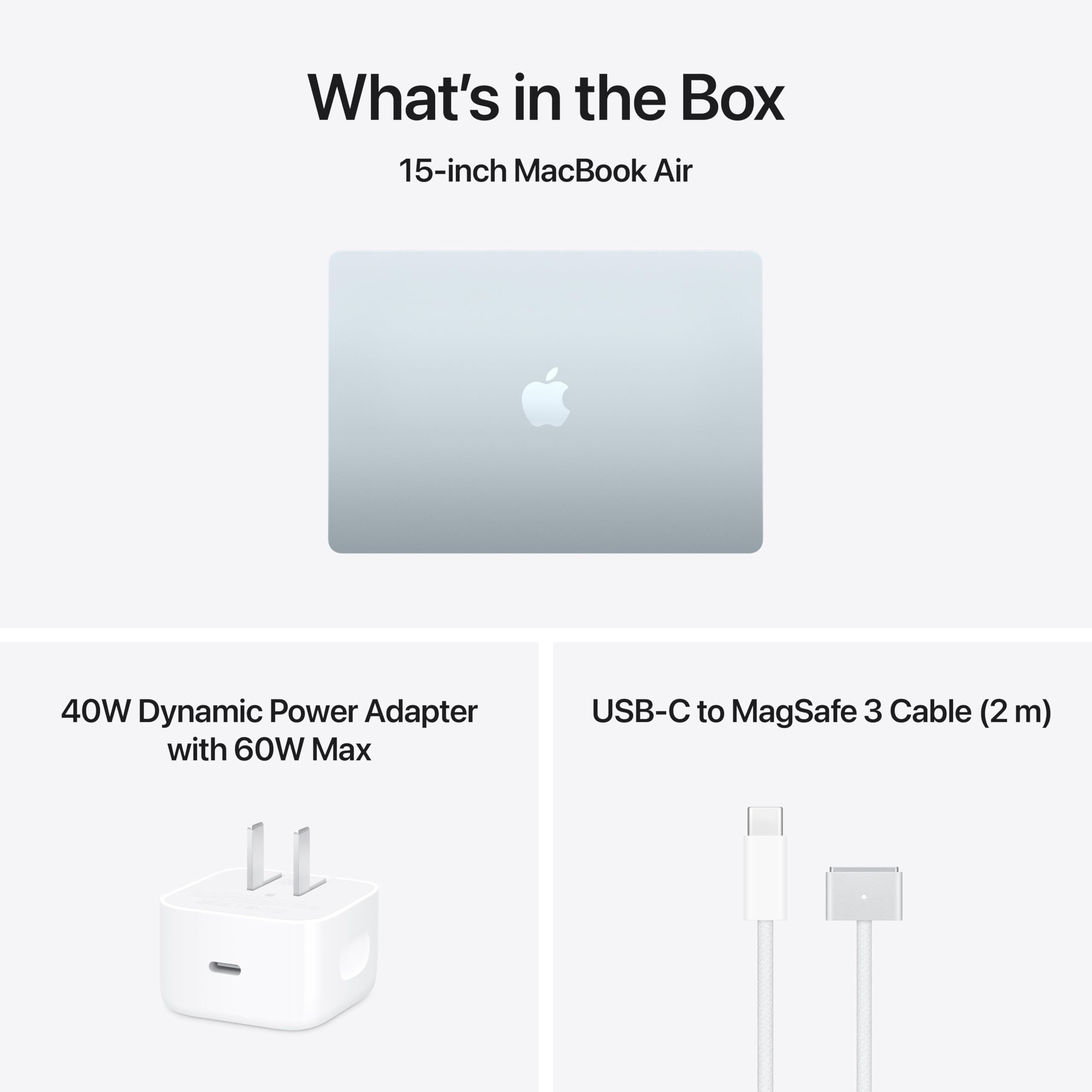 2026 MacBook Air 15-inch Laptop with M5 chip: Built for AI, 15.3-inch Liquid Retina Display, 16GB Unified Memory, 1TB SSD, 12MP Center Stage Camera, Touch ID, Wi-Fi 7; Sky Blue thumbnail 17