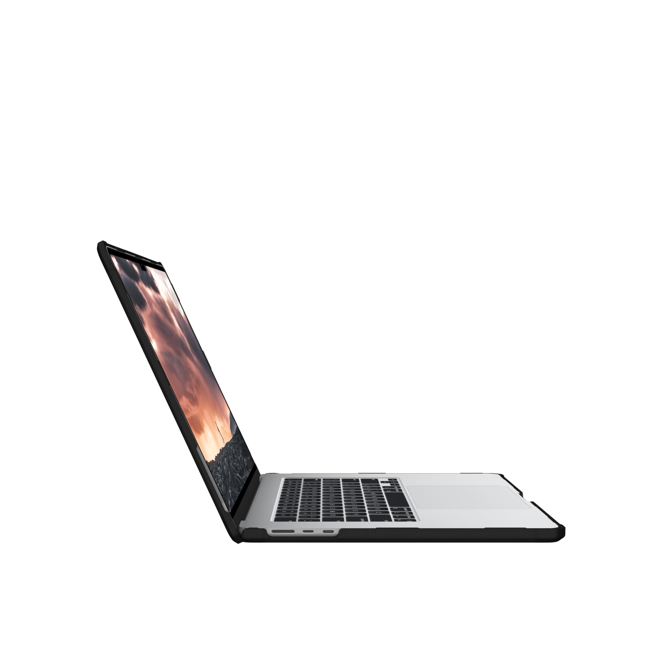 URBAN ARMOR GEAR UAG Designed for MacBook Air 15" Case M5 2026 M4 2025 M3 2024 - Translucent Clear Rugged Tactile Grip Laptop Protective Cover, Plyo Ice/Black thumbnail 13