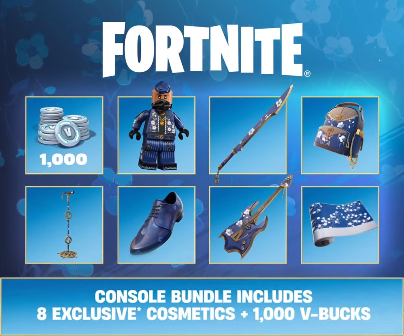 PlayStation 5 Slim Digital Edition Fortnite Flowering Chaos Bundle and Mytrix Controller Charger - White, Slim PS5 825GB PCIe SSD Gaming Console thumbnail 17