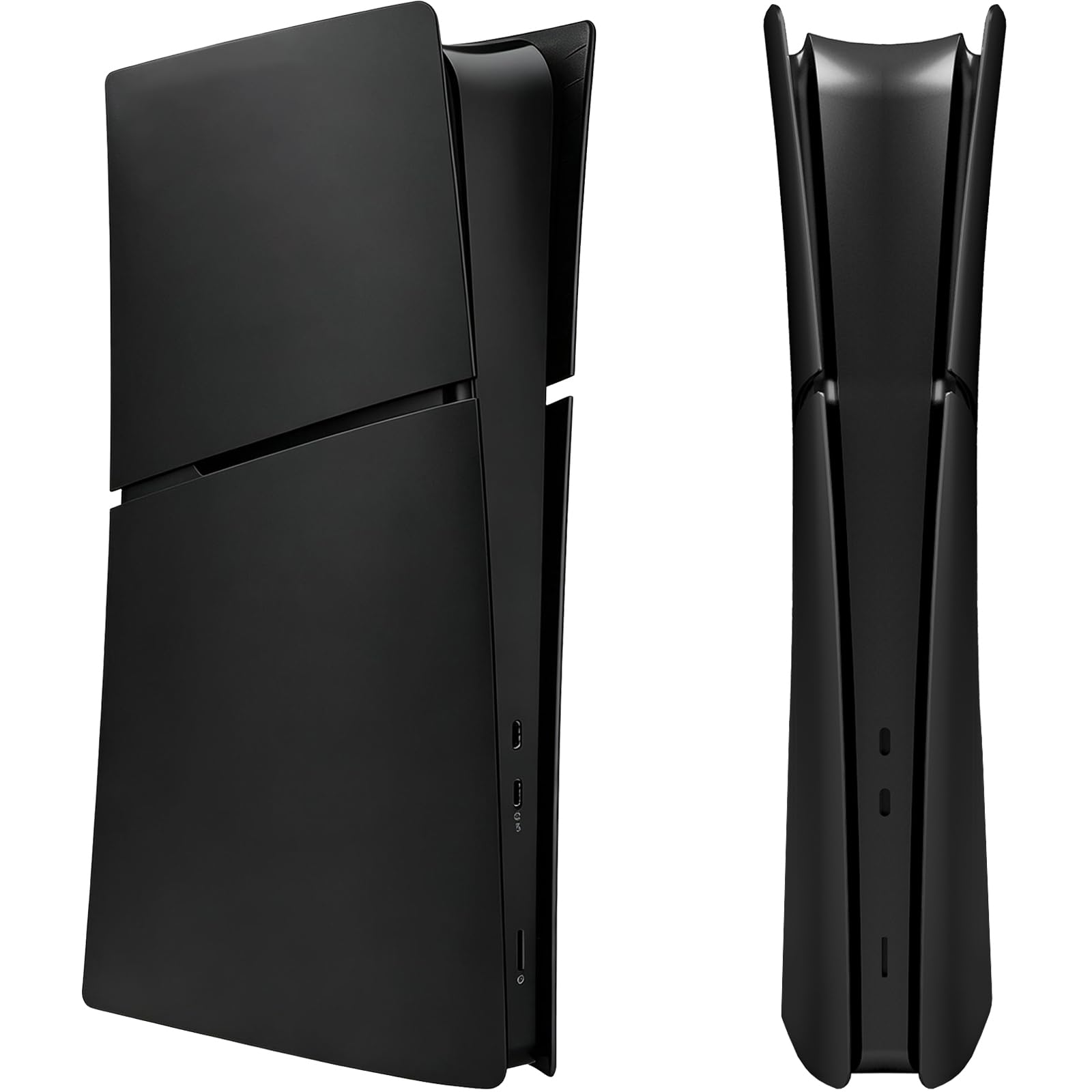 Shockproof Faceplates for PS5 Slim Digital Edition - Hard ABS Matte Replacement Cover Plates Case Shell Skin for PlayStation 5 Slim Digital Console Accessory, Dustproof & Anti-Scratch, Snap-On Panels