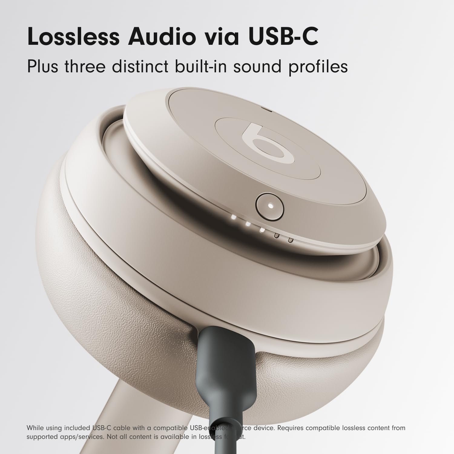 Beats Studio Pro Premium Wireless Over-Ear Headphones- Up to 40-Hour Battery Life, Active Noise Cancelling, Great for Travel & Commuting, USB-C Lossless Audio, Apple & Android Compatible - Sandstone thumbnail 9