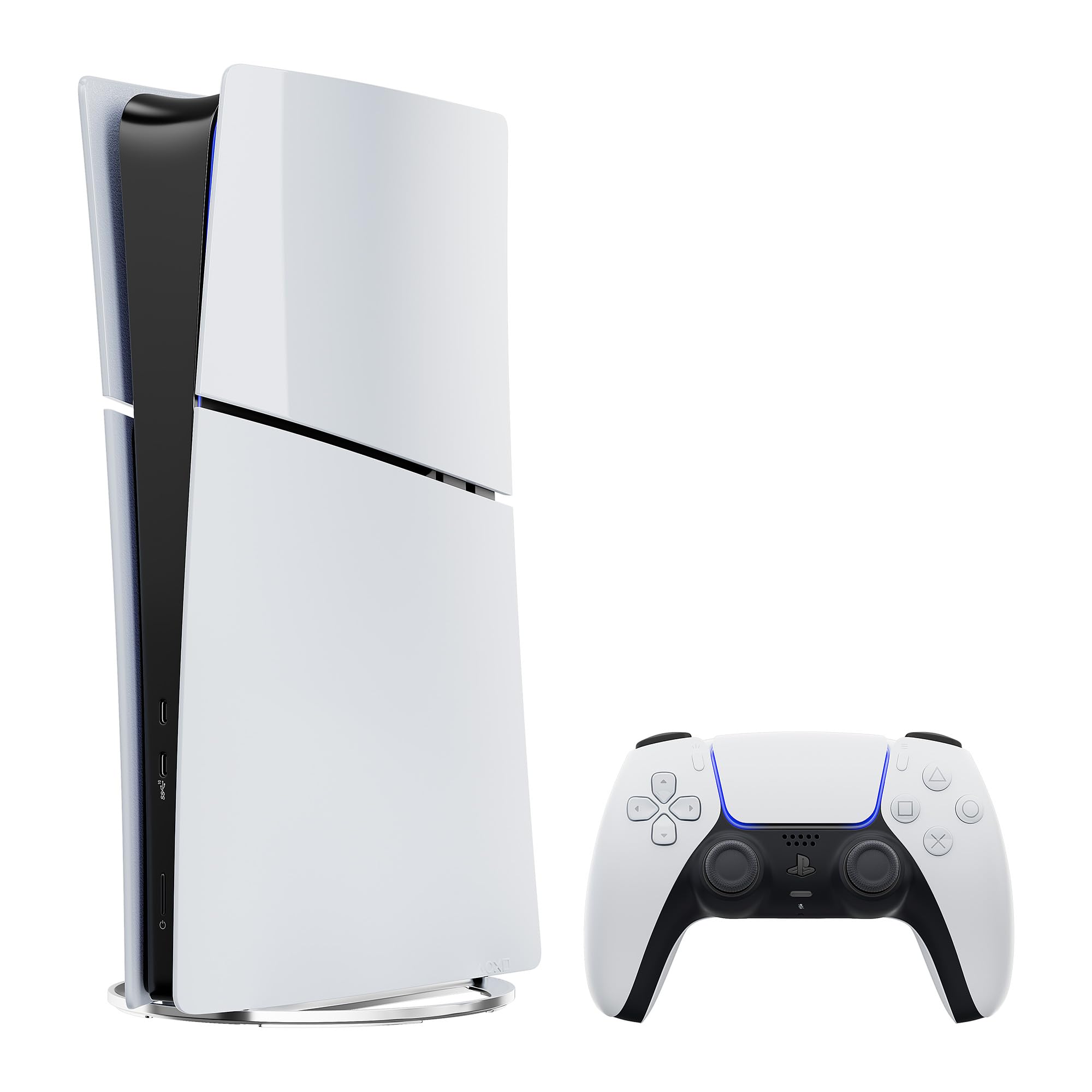 PlayStation 5 Slim Digital Edition Fortnite Flowering Chaos Bundle and Mytrix Controller Charger - White, Slim PS5 825GB PCIe SSD Gaming Console thumbnail 7