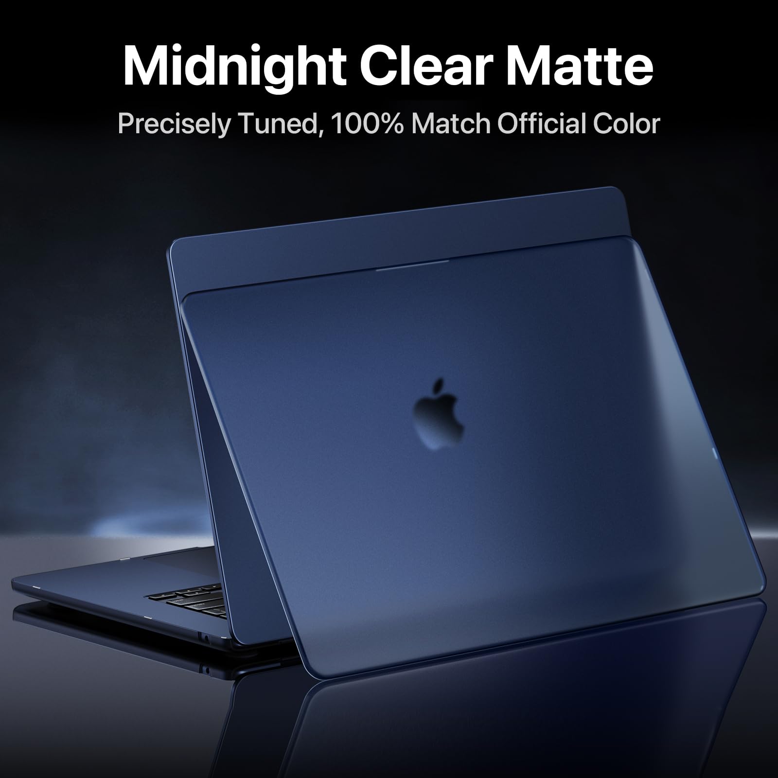 for MacBook Air 15 inch Case M5 M4 M3 M2 2026-2023 Laptop Cover | 100% Color Match, Midnight Blue, Clear Matte, Protective Hard Shell, Ultra Thin, Anti Fingerprint & Scratch, Close Seamlessly thumbnail 9
