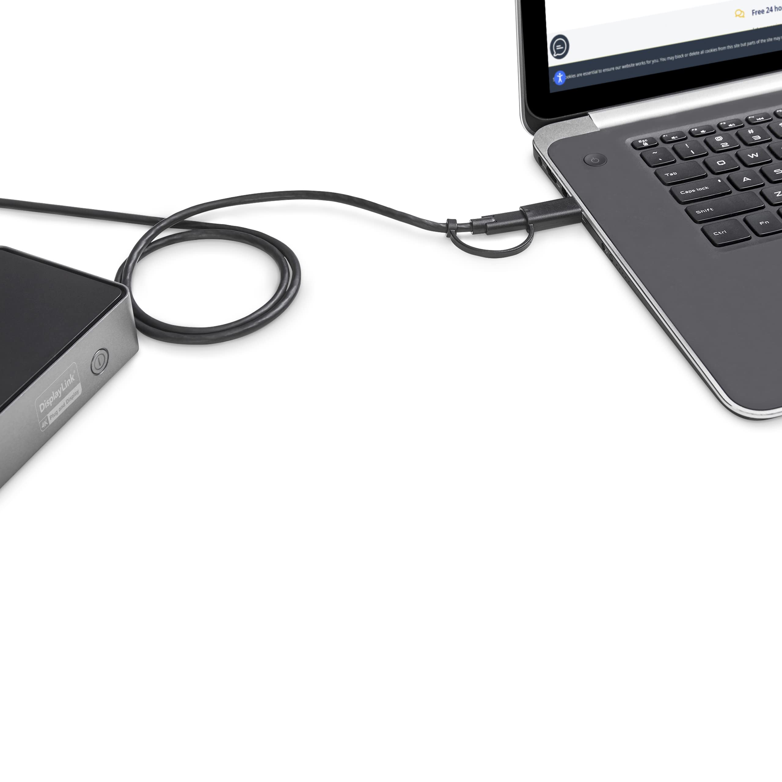 StarTech.com USB-C / USB-A Hybrid Docking Station for MacBook Pro / Air M1 M2 M3 M4 & Windows, Universal Triple 4K 60Hz HDMI DP Dock, Thunderbolt Compatible, 85W Laptop Charging - TAA, Black & Gray thumbnail 9