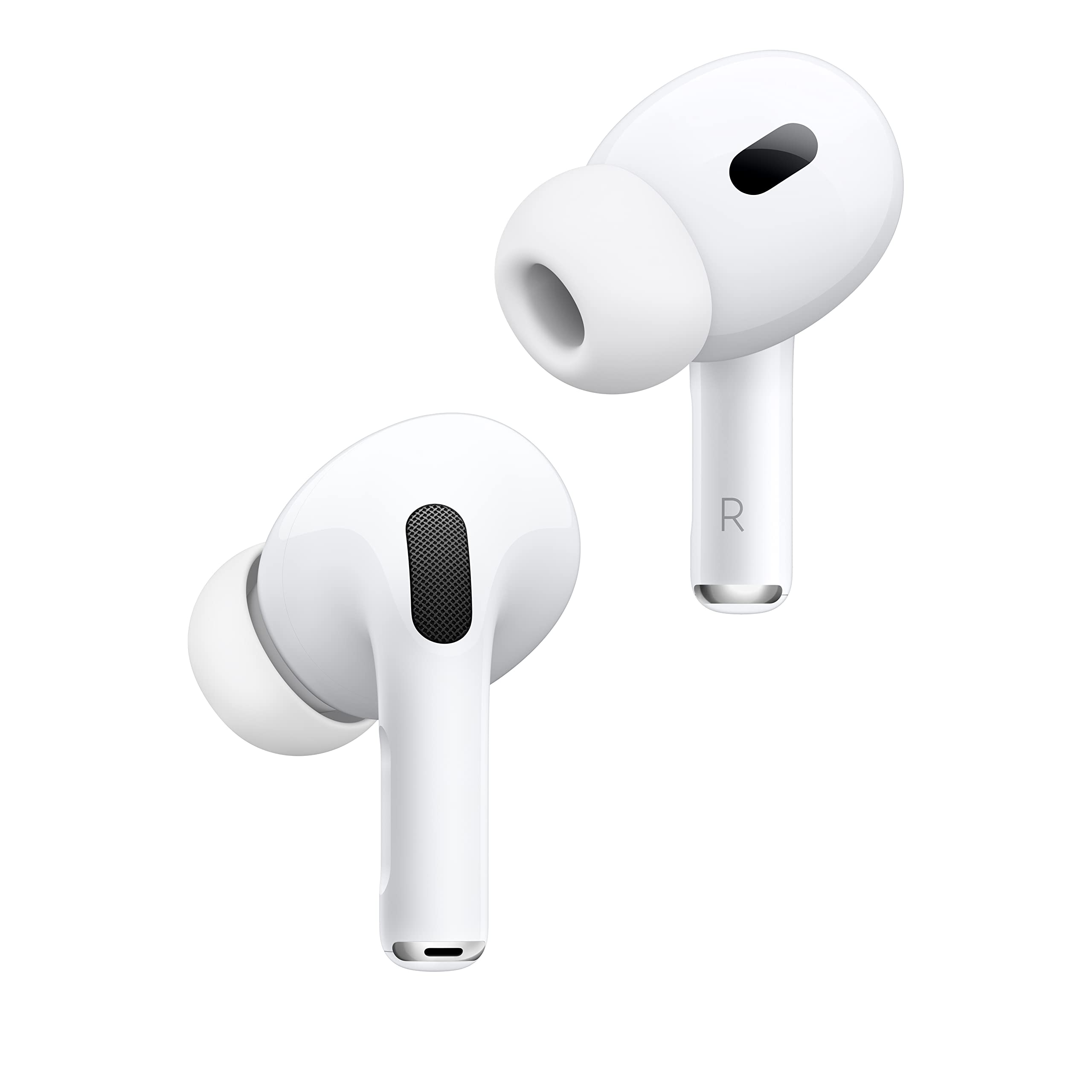 AirPods Pro (2nd Gen) Wireless Earbuds, Up to 2X More Active Noise Cancelling, Adaptive Transparency, Personalized Spatial Audio MagSafe Charging Case (Lightning) Bluetooth Headphones for iPhone