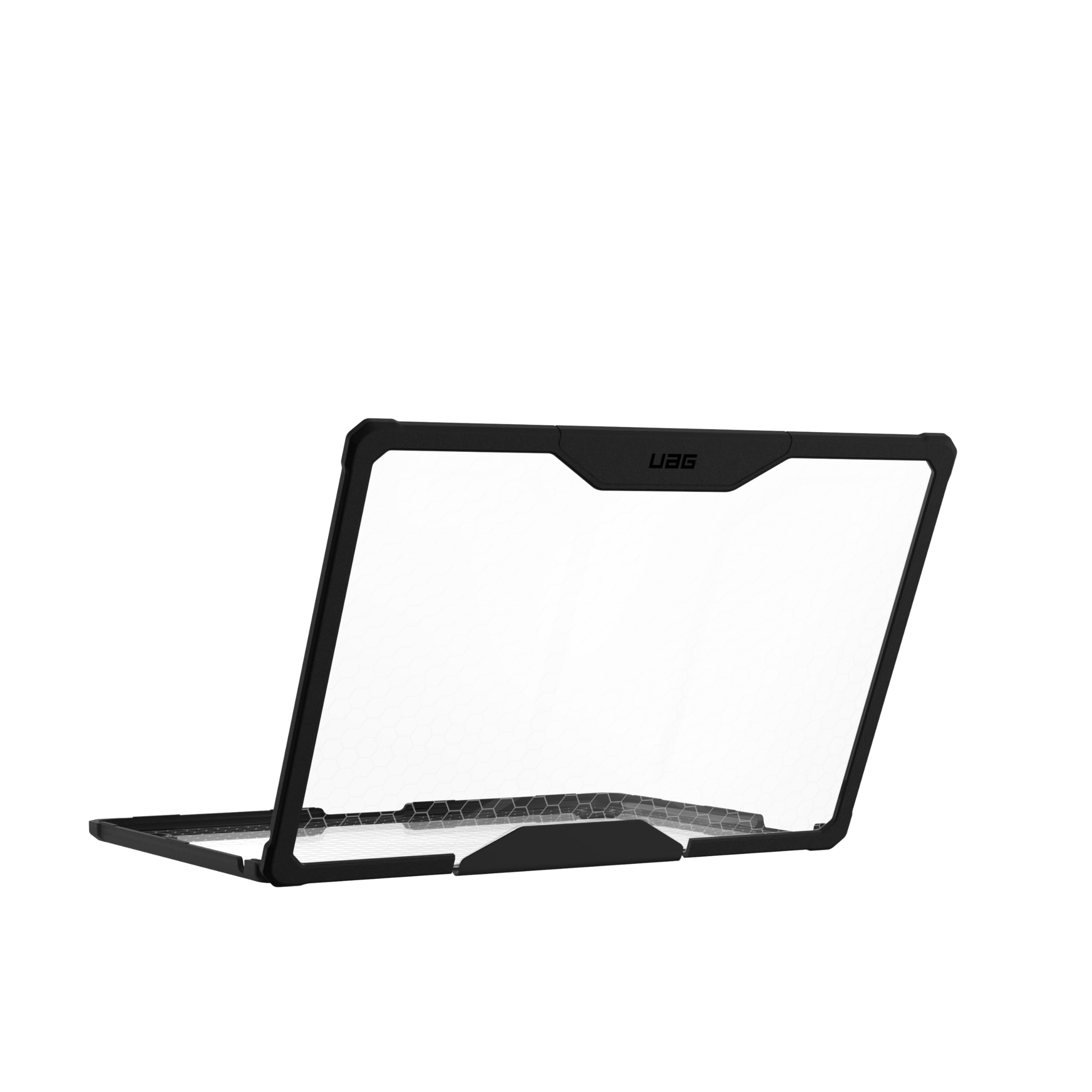 URBAN ARMOR GEAR UAG Designed for MacBook Air 15" Case M5 2026 M4 2025 M3 2024 - Translucent Clear Rugged Tactile Grip Laptop Protective Cover, Plyo Ice/Black thumbnail 5