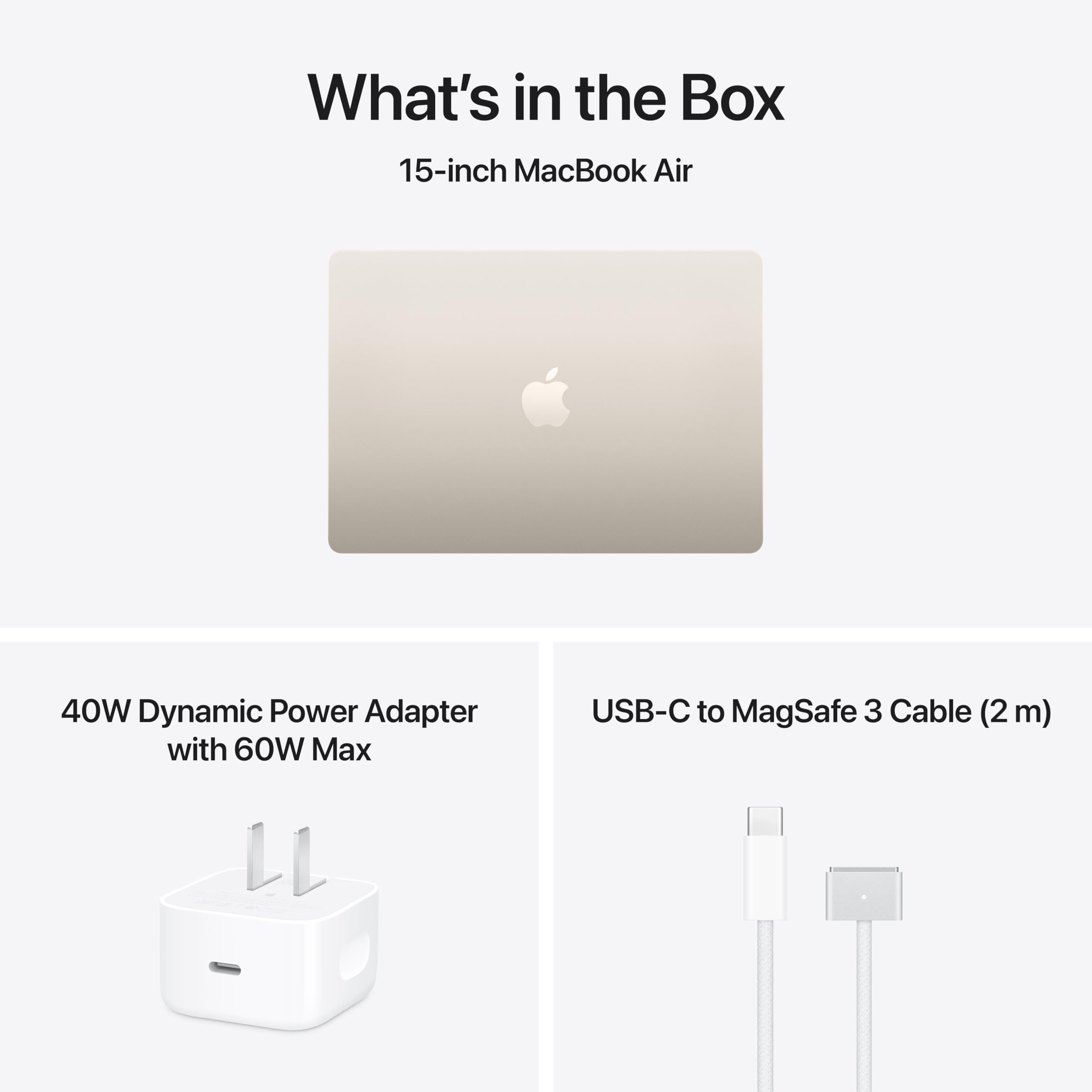 2026 MacBook Air 15-inch Laptop with M5 chip: Built for AI, 15.3-inch Liquid Retina Display, 16GB Unified Memory, 512GB SSD, 12MP Center Stage Camera, Touch ID, Wi-Fi 7; Starlight thumbnail 17