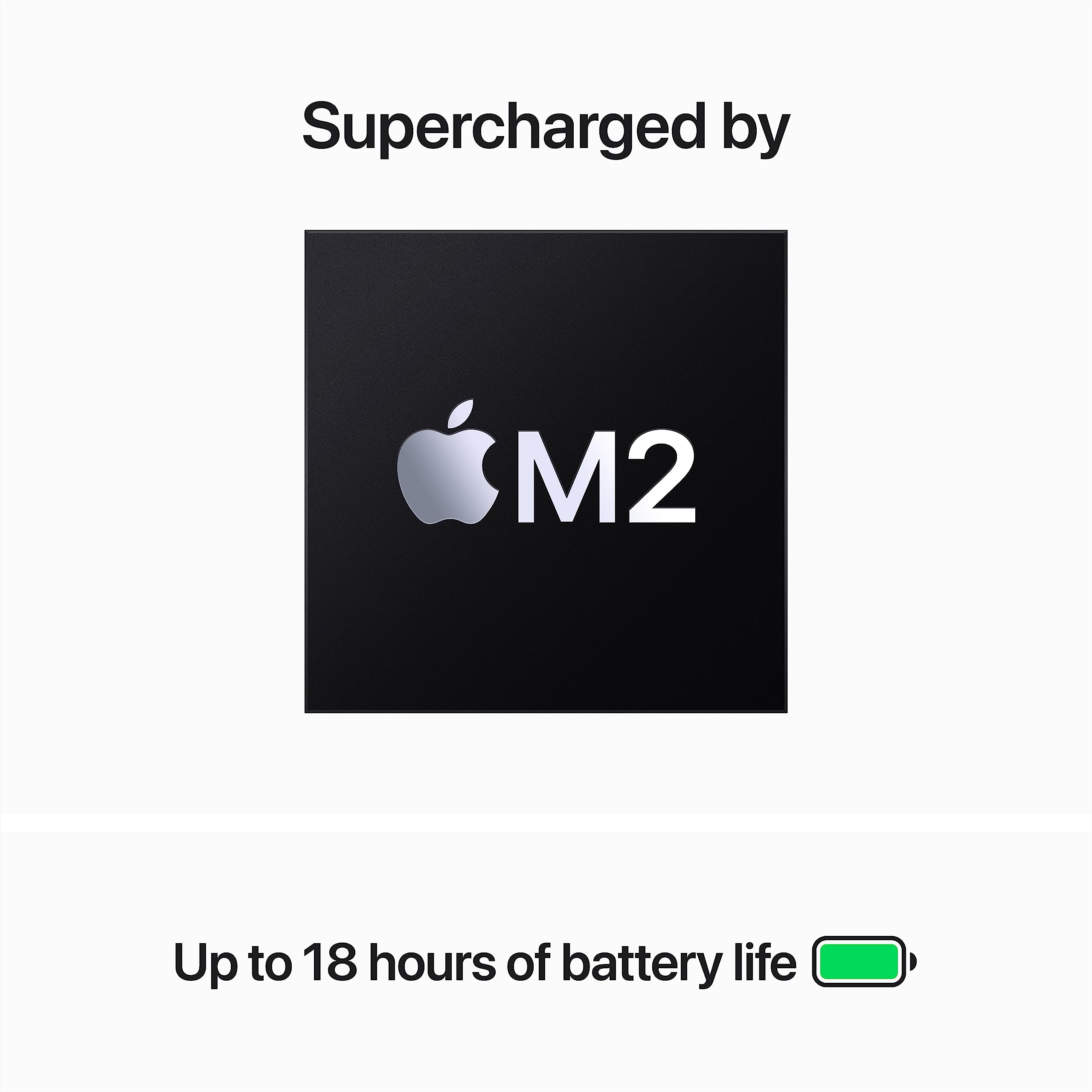 2023 Apple MacBook Air with Apple M2 Chip with 8-Core CPU/10-Core GPU (15-inch, 8GB RAM, 512GB SSD Storage) (QWERTY English) Midnight (Renewed) thumbnail 3