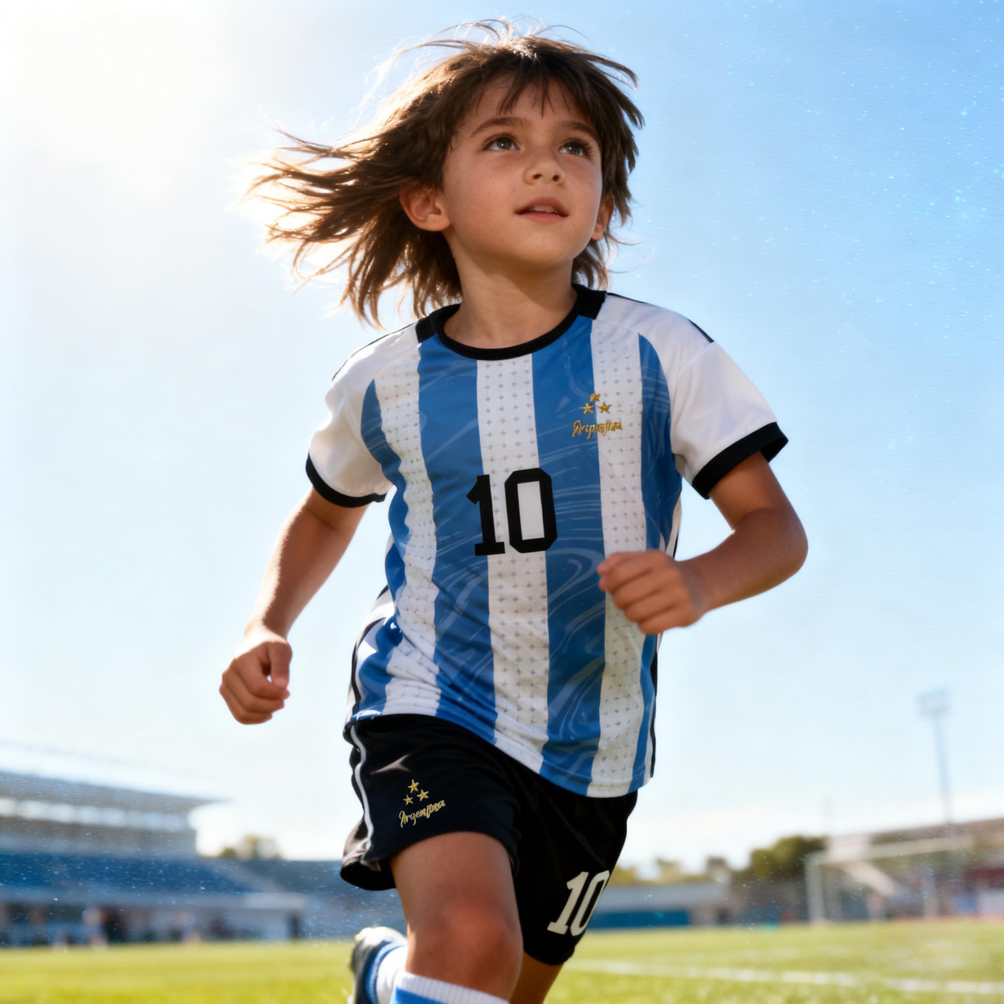 Kids Soccer Jersey Uniform Set Shorts & Socks for Boys and Girls Unisex Youth Kit thumbnail 3