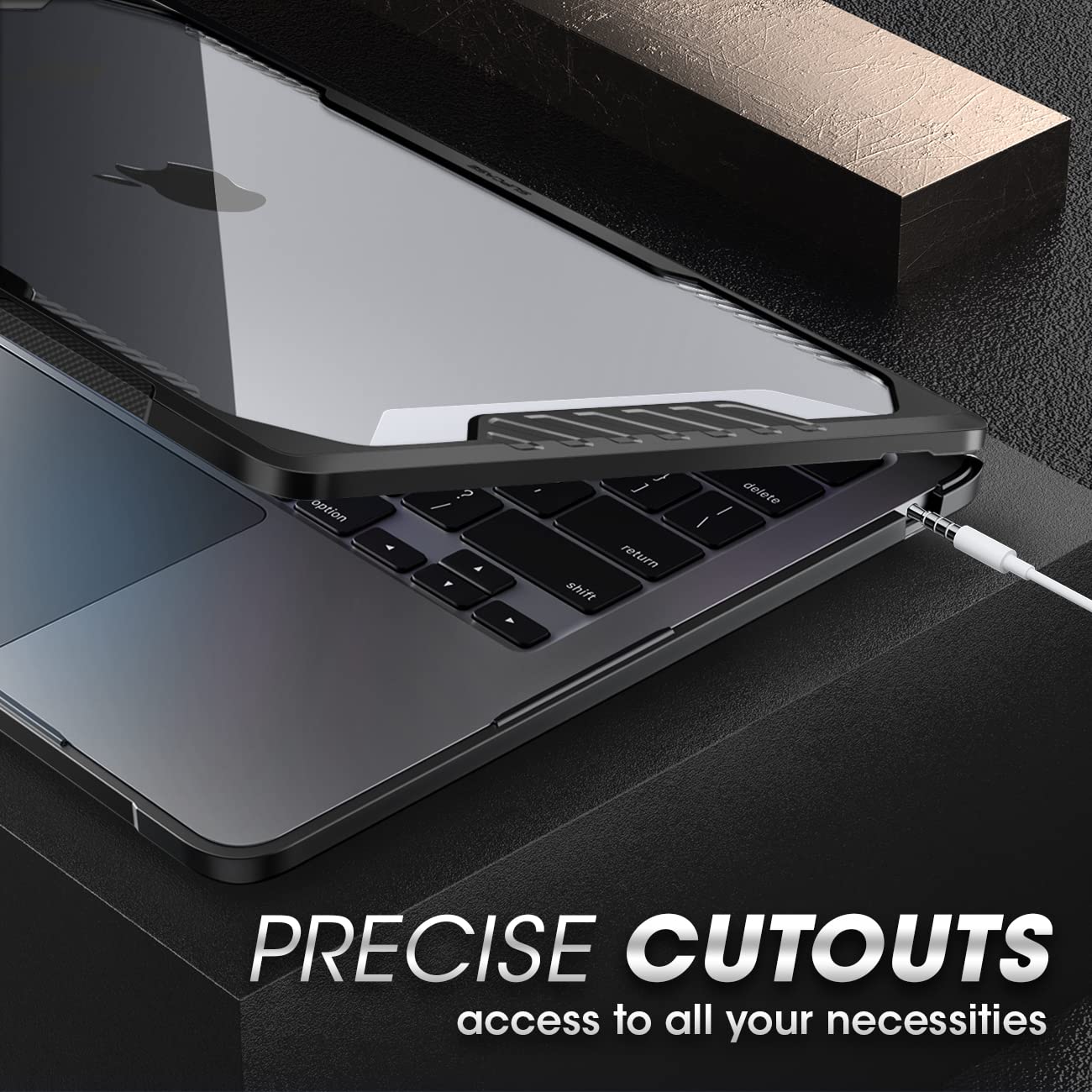 for MacBook Air 13 Inch Case 2026-2022 (Unicorn Beetle), M5/M4/M3/M2 A3449 A3240 A3113 A2681 Heavy Duty Rugged Shockproof Hard Shell Anti Scratch Protective Cover for MacBook Air 13.6", Black thumbnail 9