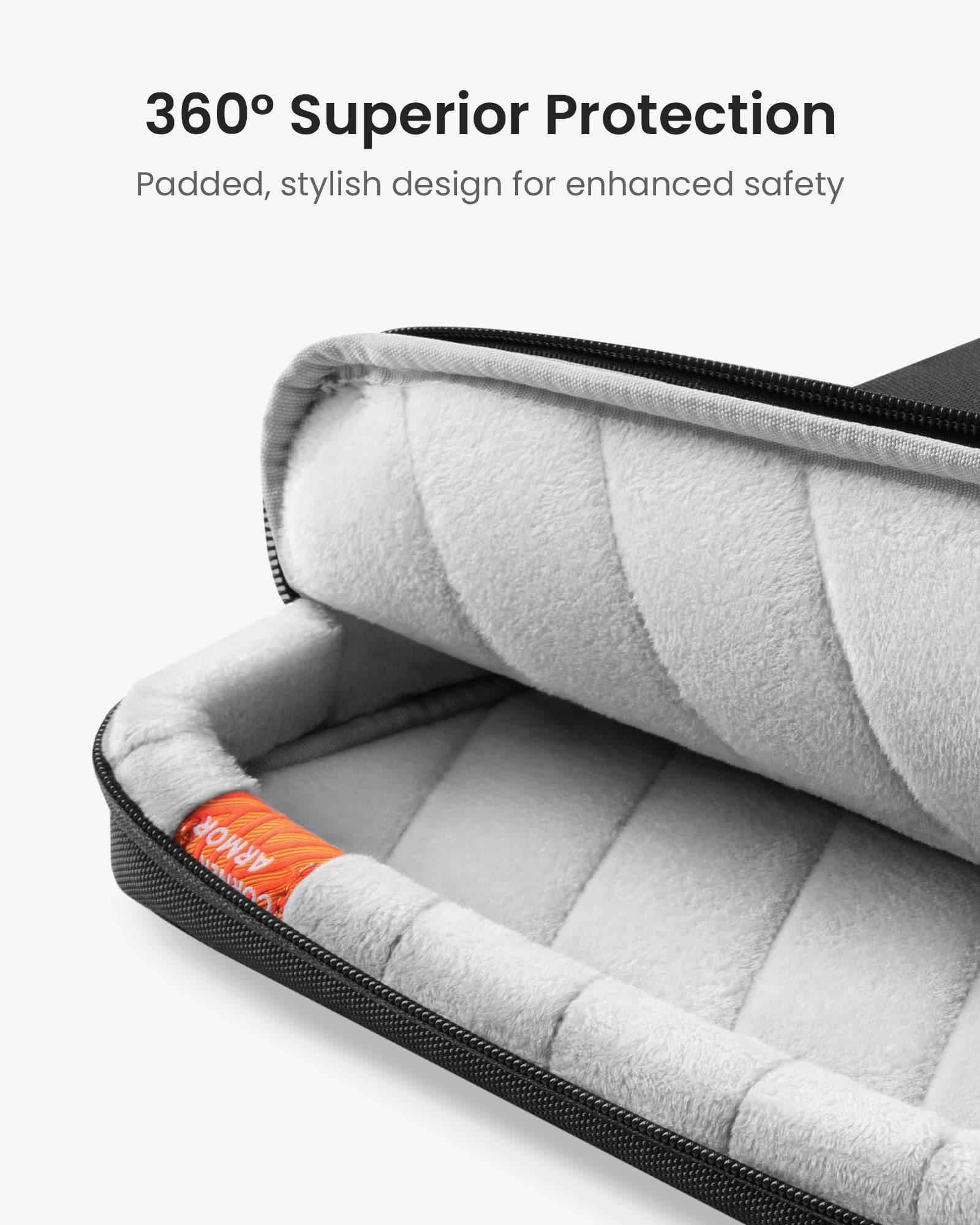 360 Protective Laptop Shoulder Bag for 13 Inch 2026 MacBook Air M5/A3449 M4/A3240, M3/A3113, 2024-2019, MacBook Neo A18 Pro, 13-in Surface Pro 11th AI/10, Water-Resistant Accessory Case thumbnail 13