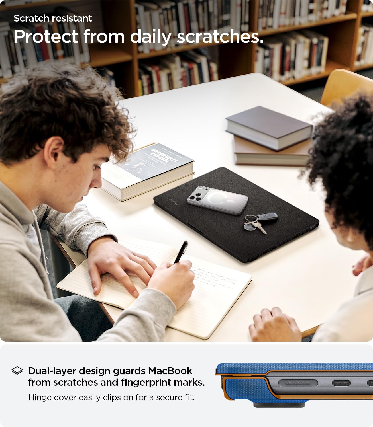 for MacBook Air 15 inch Case M5 (2026), MacBook Air 15 inch M4/M3/M2 (2025-2022), Urban Fit Protective Premium Fabric Case Cover, A3448 A3241 A3114 A2941 Black thumbnail 11