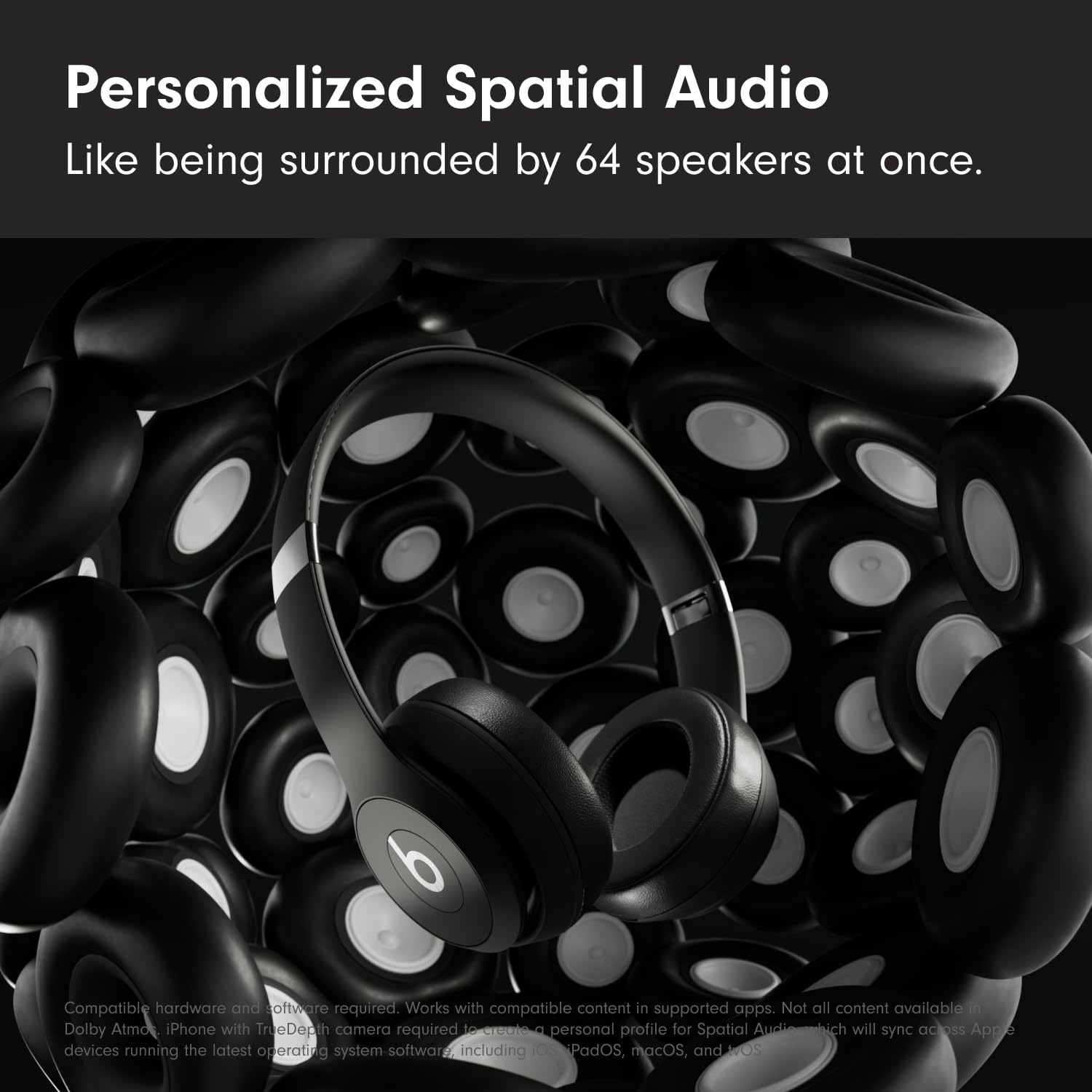 Beats Solo 4 - Wireless On-Ear Bluetooth Headphones, Up to 50-Hour Battery Life, Ultra-Lightweight Comfort, Powerful and Balanced Sound, Apple & Android Compatible - Matte Black thumbnail 7