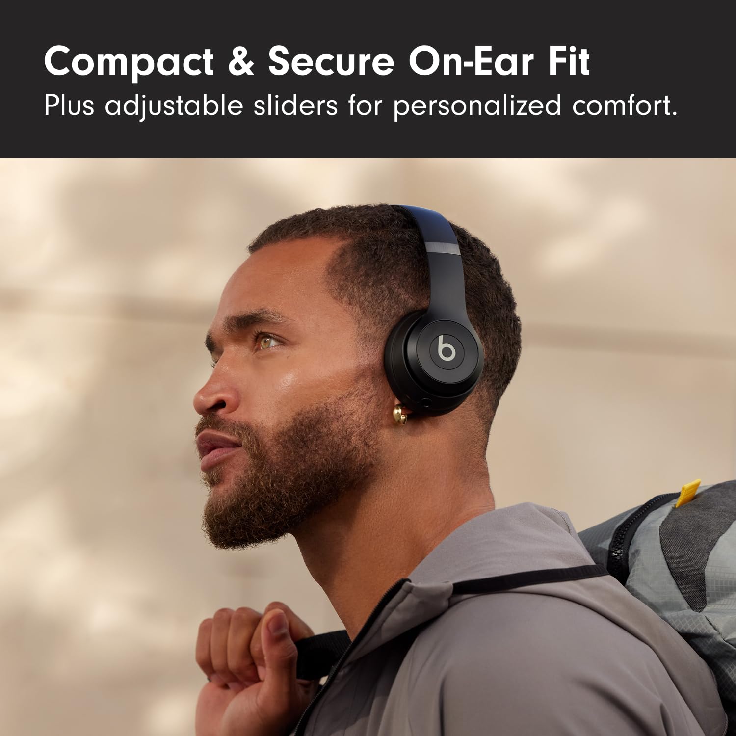 Beats Solo 4 - Wireless On-Ear Bluetooth Headphones, Up to 50-Hour Battery Life, Ultra-Lightweight Comfort, Powerful and Balanced Sound, Apple & Android Compatible - Matte Black thumbnail 5