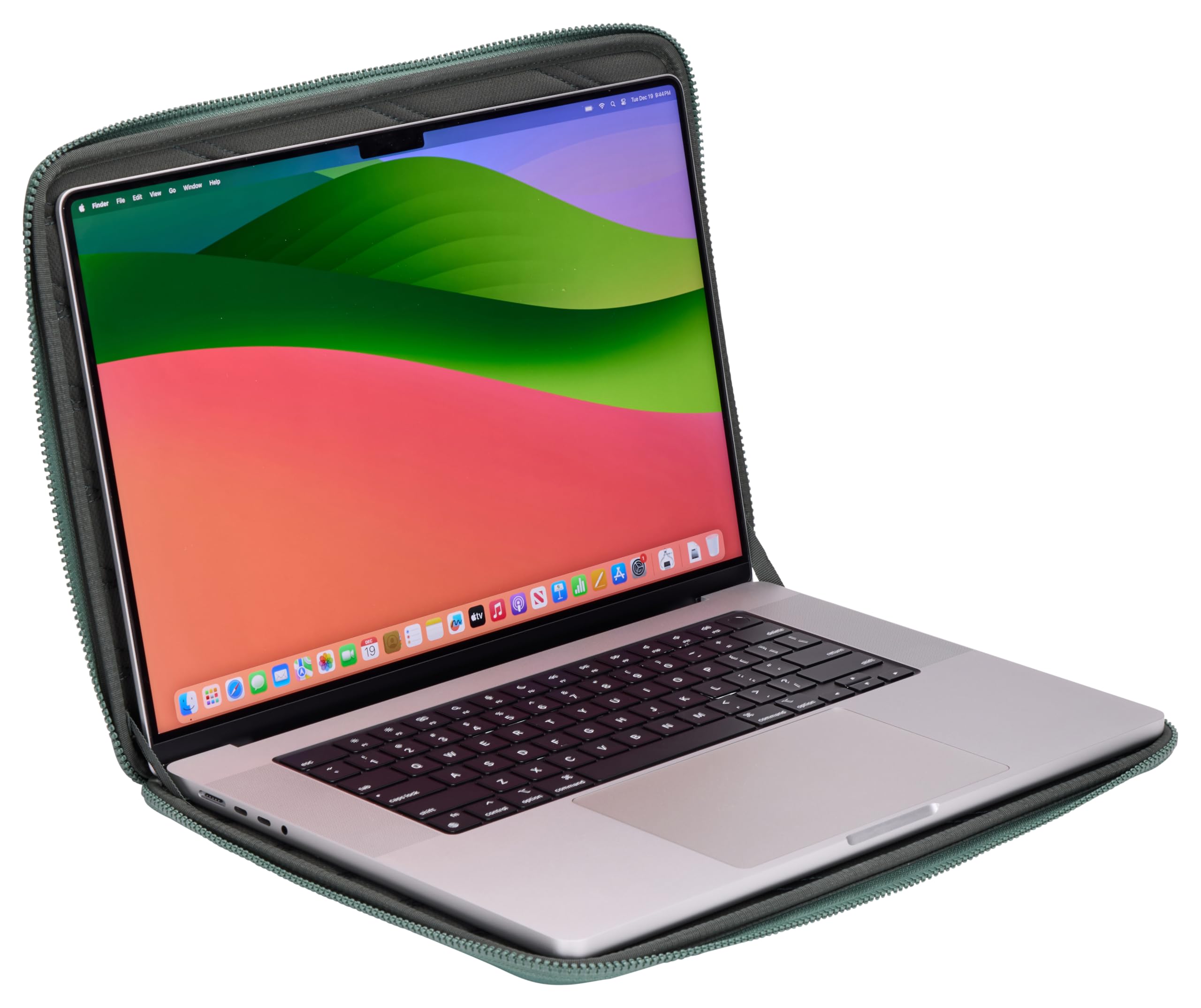 Gauntlet Sleeve - Fits 16" MacBook - Rigid Exterior Protection - Padded Interior Prevents Scratches and Damage - in-case usability thumbnail 9