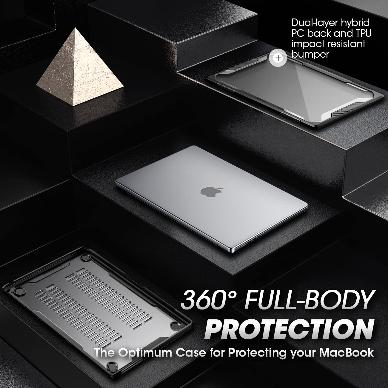 for MacBook Air 13 Inch Case 2026-2022 (Unicorn Beetle), M5/M4/M3/M2 A3449 A3240 A3113 A2681 Heavy Duty Rugged Shockproof Hard Shell Anti Scratch Protective Cover for MacBook Air 13.6", Black thumbnail 7